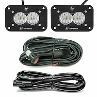 S2 Sport Black Flush Mount LED Light Pod Reverse Kit [Universal]