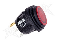 40191 2 Position (On/Off) Rocker Switch, Red, Single