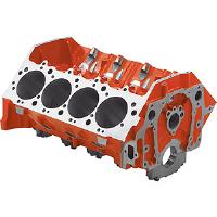 Bow Tie Sportsman Engine Block (2-Piece Rear Main Seal), Tall Deck