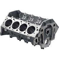 Bow Tie Race Engine Block (2-Piece Rear Main Seal), Standard Deck