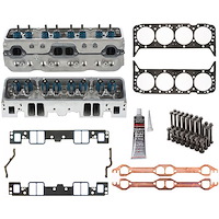 Fast Burn Aluminum Cylinder Head Kit Small Block Chevy