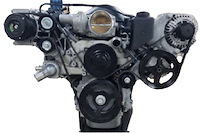 19421448 Accessory Drive System w/High-Mount AC Compressor for GM Gen III/IV LS Engines