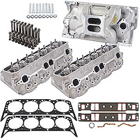 Large Port Cast Iron Vortec Cylinder Head Kit Includes: Pair of Cylinder Heads #809-25534446