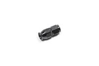 -6 AN Hose End, Straight, PTFE, Black