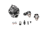 DMR-RA Direct Mount Fuel Pressure Regulator for -8 ORB Fuel Rail Ports [Black, Tool-Less Adjustment]