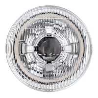 LED7-HDRSWB-C-OE-D LED Projector Headlight w/HDR Switchback Halo, 7 in., w/Original Glass [Chrome]