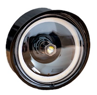 BLTFM-CAM69-B-1157DREV-SWB Billet Front Parking Lamps w/Revive 1157 Switchback LED, 1969 Chevy Camaro [Black]
