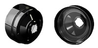 BLTFM-CAMRS70-73-B-1157DREV-SWB Billet Front Parking Lamps w/Revive 1157 Switchback LED, 1970-1973 Chevy Camaro RS [Black]