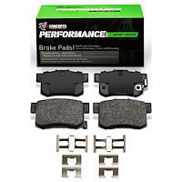 Performance Sport Brake Pads & Hardware Kit, 2000-2013 Fits Multiple Makes/Models, Position: Rear
