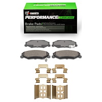 Performance Sport Brake Pads & Hardware Kit, 1997-2013 GM, Position: Rear