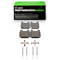 Performance Sport Brake Pads & Hardware Kit, 2003-2020 Fits Multiple Makes/Models, Position: Rear