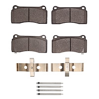 Performance Sport Brake Pads & Hardware Kit, 2003-2017 Mopar, Position: Front & Rear