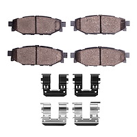 Performance Sport Brake Pads & Hardware Kit, Fits Select Subaru, Position: Rear