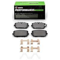 Performance Sport Brake Pads & Hardware Kit, Fits Select Fits Multiple Makes/Models, Position: Rear