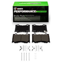 Performance Sport Brake Pads & Hardware Kit, Fits Select Infiniti/Nissan, Position: Front