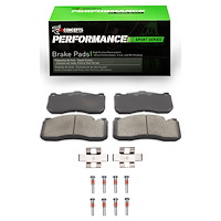 Performance Sport Brake Pads & Hardware Kit, 2006-2013 Fits Multiple Makes/Models, Position: Front