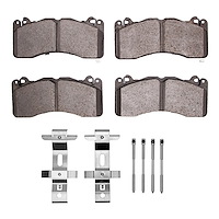 Performance Sport Brake Pads & Hardware Kit, Fits Select Ford/Lincoln/Mercury/Mazda, Position: Front