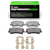 Performance Sport Brake Pads & Hardware Kit, 2015-2021 Ford/Lincoln/Mercury/Mazda, Position: Rear
