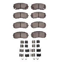 Super-Duty Brake Pads & Hardware Kit, 2005-2011 Fits Multiple Makes/Models, Position: Front & Rear