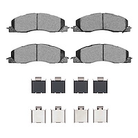Super-Duty Brake Pads & Hardware Kit, 2009-2018 Mopar, Position: Front