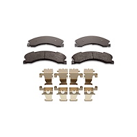 Super-Duty Brake Pads & Hardware Kit, Fits Select Fits Multiple Makes/Models, Position: Front & Rear