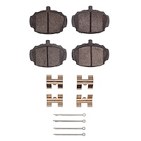 Ceramic Brake Pads & Hardware Kit, 1962-1980 MG, Position: Front