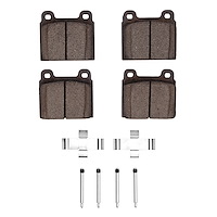 Ceramic Brake Pads & Hardware Kit, 1972-1972 Audi/Porsche/Volkswagen, Position: Front