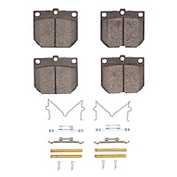 Ceramic Brake Pads & Hardware Kit, 1969-1983 Fits Multiple Makes/Models, Position: Front