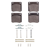 Ceramic Brake Pads & Hardware Kit, 1979-1981 Infiniti/Nissan, Position: Rear