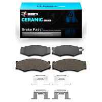 Ceramic Brake Pads & Hardware Kit, 1982-1997 Infiniti/Nissan, Position: Front