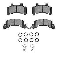 Ceramic Brake Pads & Hardware Kit, 1980-1989 GM, Position: Front