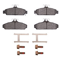 Ceramic Brake Pads & Hardware Kit, 1984-1987 GM, Position: Front
