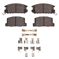 Ceramic Brake Pads & Hardware Kit, 1985-1989 Lexus/Toyota/Scion, Position: Rear