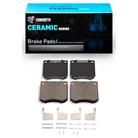 Ceramic Brake Pads & Hardware Kit, 1970-1977 Ford/Lincoln/Mercury/Mazda, Position: Front