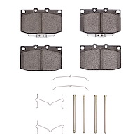 Ceramic Brake Pads & Hardware Kit, 1993-1995 Ford/Lincoln/Mercury/Mazda, Position: Front
