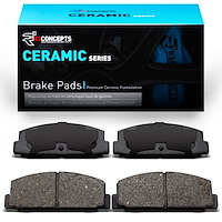 Ceramic Brake Pads, 1984-2005 Ford/Lincoln/Mercury/Mazda, Position: Rear