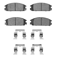 Ceramic Brake Pads & Hardware Kit, 1985-1989 Acura/Honda, Position: Front