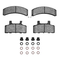 Ceramic Brake Pads & Hardware Kit, 1988-1991 GM, Position: Front