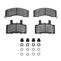 Ceramic Brake Pads & Hardware Kit, 1988-2002 Fits Multiple Makes/Models, Position: Front