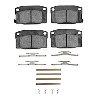 Ceramic Brake Pads & Hardware Kit, 1988-1989 GM, Position: Front