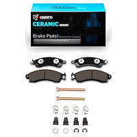 Ceramic Brake Pads & Hardware Kit, 1985-2004 Fits Multiple Makes/Models, Position: Front