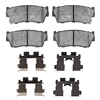 Ceramic Brake Pads & Hardware Kit, 1989-1998 GM, Position: Front