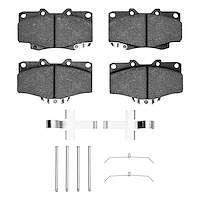 Ceramic Brake Pads & Hardware Kit, 1995-2004 Lexus/Toyota/Scion, Position: Front