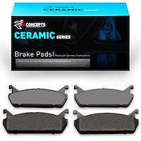 Ceramic Brake Pads, 1990-1996 Ford/Lincoln/Mercury/Mazda, Position: Rear