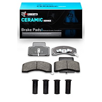 Ceramic Brake Pads & Hardware Kit, 1990-2002 Fits Multiple Makes/Models, Position: Front