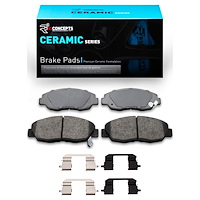 Ceramic Brake Pads & Hardware Kit, 1990-1999 Acura/Honda, Position: Front