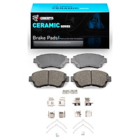 Ceramic Brake Pads & Hardware Kit, 1995-2003 Lexus/Toyota/Scion, Position: Front