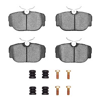 Ceramic Brake Pads & Hardware Kit, 1983-1991 Fits Multiple Makes/Models, Position: Front