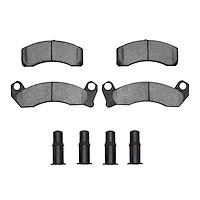 Ceramic Brake Pads & Hardware Kit, 1981-1994 Ford/Lincoln/Mercury/Mazda, Position: Front
