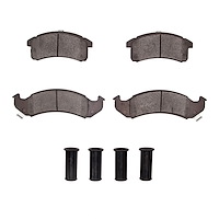 Ceramic Brake Pads & Hardware Kit, 1991-1993 GM, Position: Front